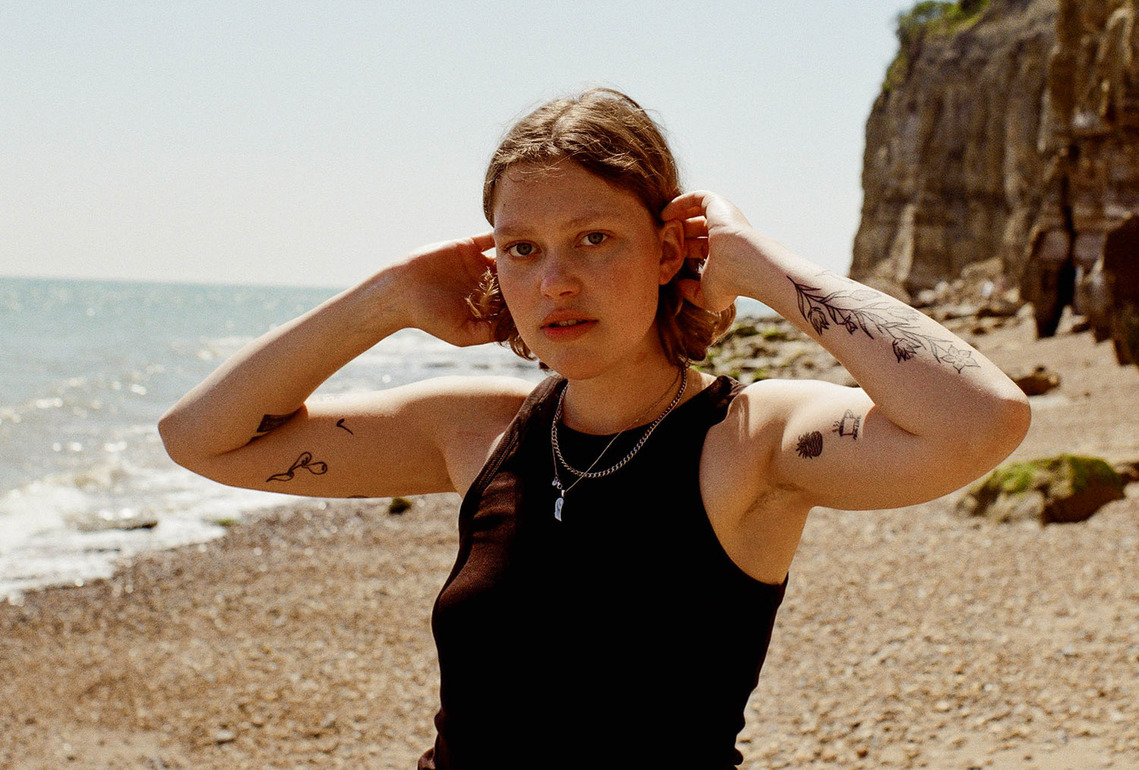 Fran Lusty on the beach
